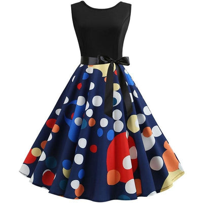 Polka Dot Rockabilly Klänning