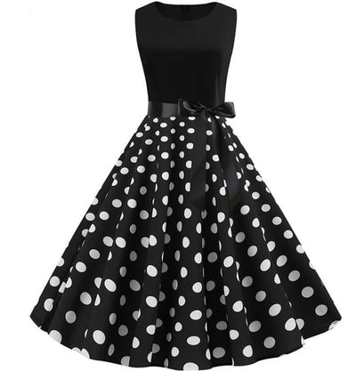 Polka Dot Rockabilly Klänning