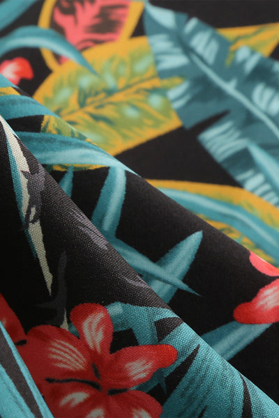 Vintage Grunge Print Klänning