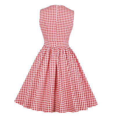 Rockabilly Gingham Klänning