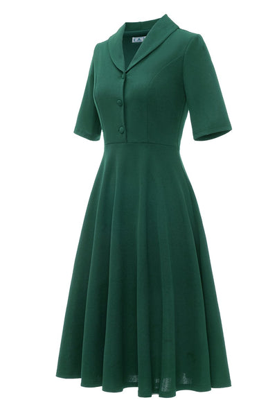 Vintage Halvärmsklänning Från 1950-Talet