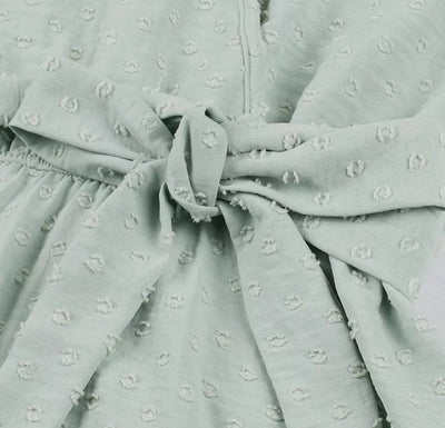 50s Pin Up Solid Green Klänning