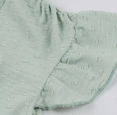 50s Pin Up Solid Green Klänning