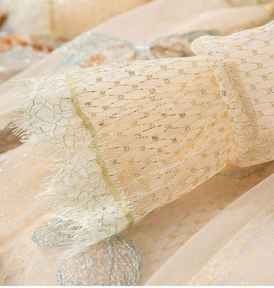 40-Talsklänning Beige