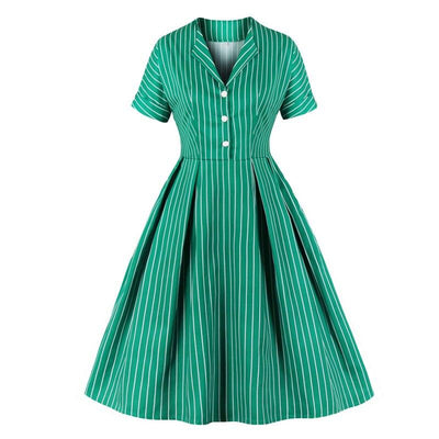 50-Tals Vintage Grön Klänning