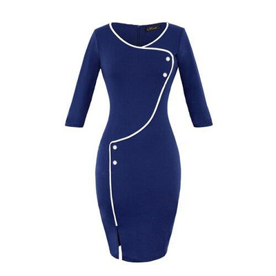 60-Tal Pencil Dress Blue