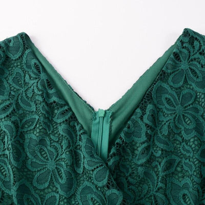 Vintage 50-Tal Pencil Dress Green
