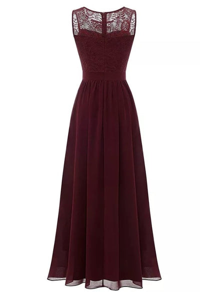 50-Tals Aftonklänning Burgundy