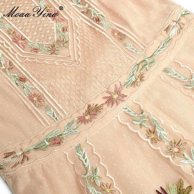 Mellanlånga Klänning 30-Tal 40-Tal Rosa