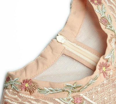 Mellanlånga Klänning 30-Tal 40-Tal Rosa