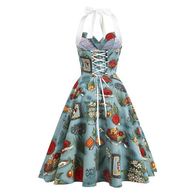 Halter Neck Pin Up Klänning