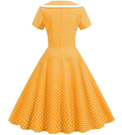 Gul Retro Brudtärnklänning