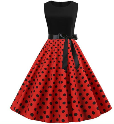 Polka Dot Rockabilly Klänning