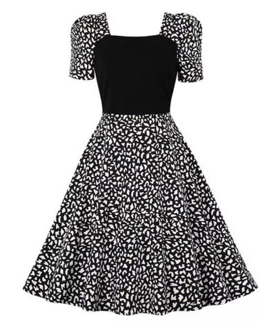 Svart Vintage 50-Talsklänning