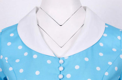 Vintage 50s Sky Polka Dot Klänning