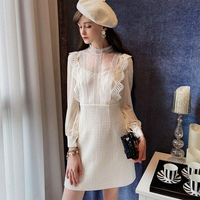 Vintage 30-Tals Beige Klänning