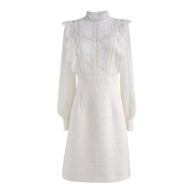 Vintage 30-Tals Beige Klänning