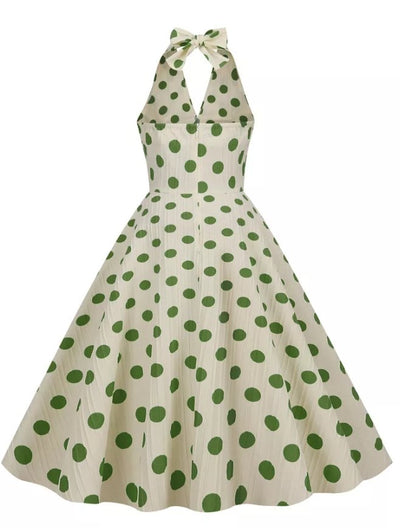 Vintage Chic Retro Polka Dot Klänning