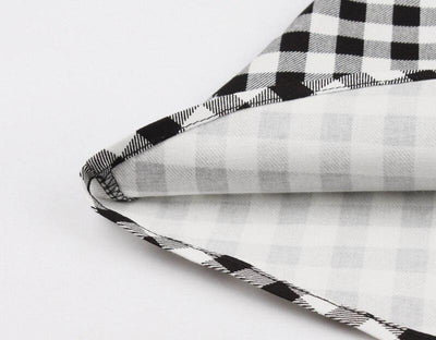 60-Tal Gingham Check Klänning