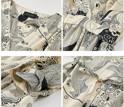 Vintage Grå Bröllopsgästklänning