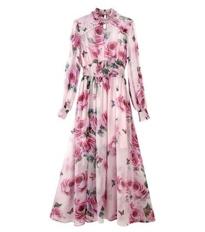 Vintage Rosa Bröllopsgästklänning