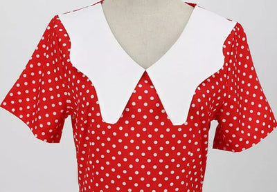 Vintage Röd Bröllopsklänning