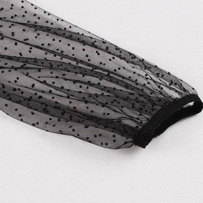 Vintage Black Dots Klänning