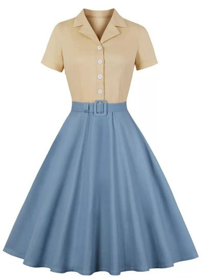 Vintage Pin-Up Klänning Från 1950-Talet