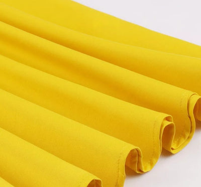 Vintage Pin Up Gul Klänning