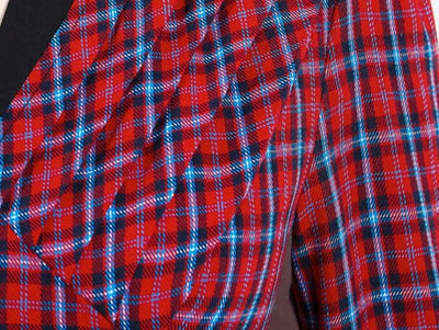 Vintage Röd Rutig Klänning