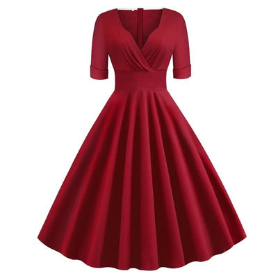 Vintage Rockabilly Klänning 50-Tal Carmine