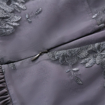 Trendig Vintageklänning Grå