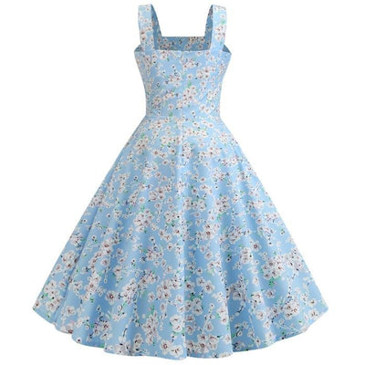 Vintage 1950 Himmelsblå Klänning
