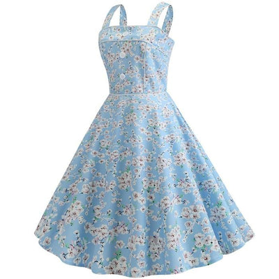 Vintage 1950 Himmelsblå Klänning