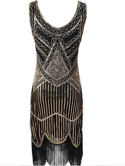 Vintage 20-Tals Gatsby Guldklänning