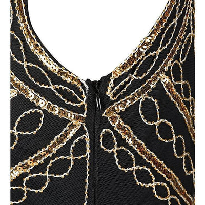 Vintage 20-Tals Gatsby Guldklänning