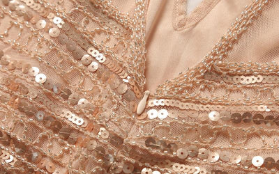 Vintage 20-Tal Lång Rosa Klänning