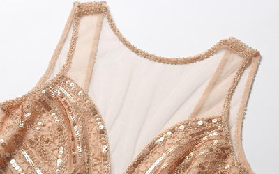 Vintage 20-Tal Lång Rosa Klänning