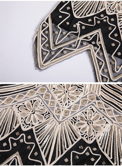 Vintage 20-Tals Mellanlång Klänning