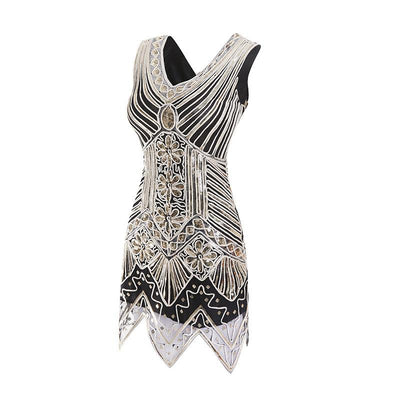 Vintage 20-Tals Mellanlång Klänning