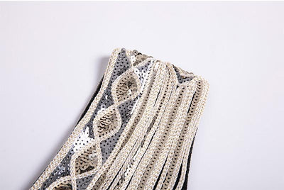 Vintage 20-Tals Mellanlång Klänning