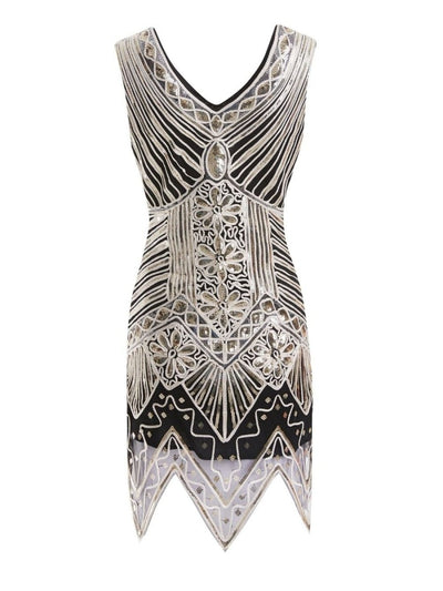 Vintage 20-Tals Mellanlång Klänning