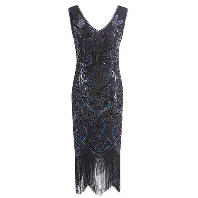 Vintage 20-Tal Paris Klänning Svart