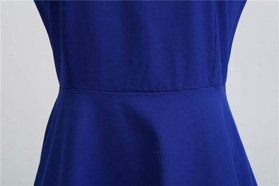 Vintage Blå Spetsklänning