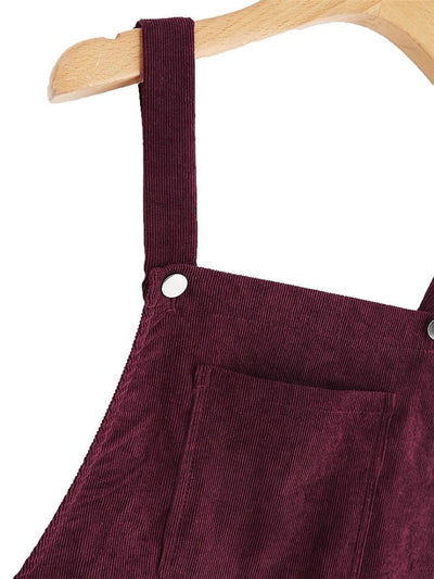 Vintage Velvet Teen Klänning Burgundy