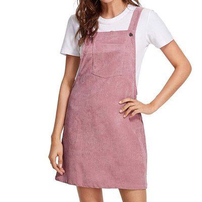 Vintage Velvet Teen Klänning Rosa