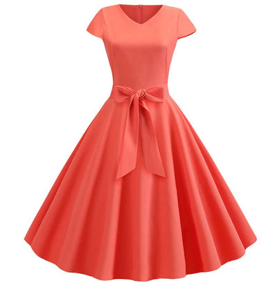 50-Tal Pin Up Klänning Rosa
