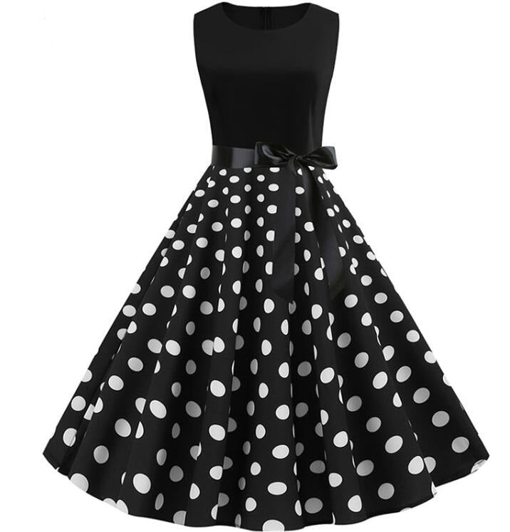 Polka Dot Rockabilly Klänning