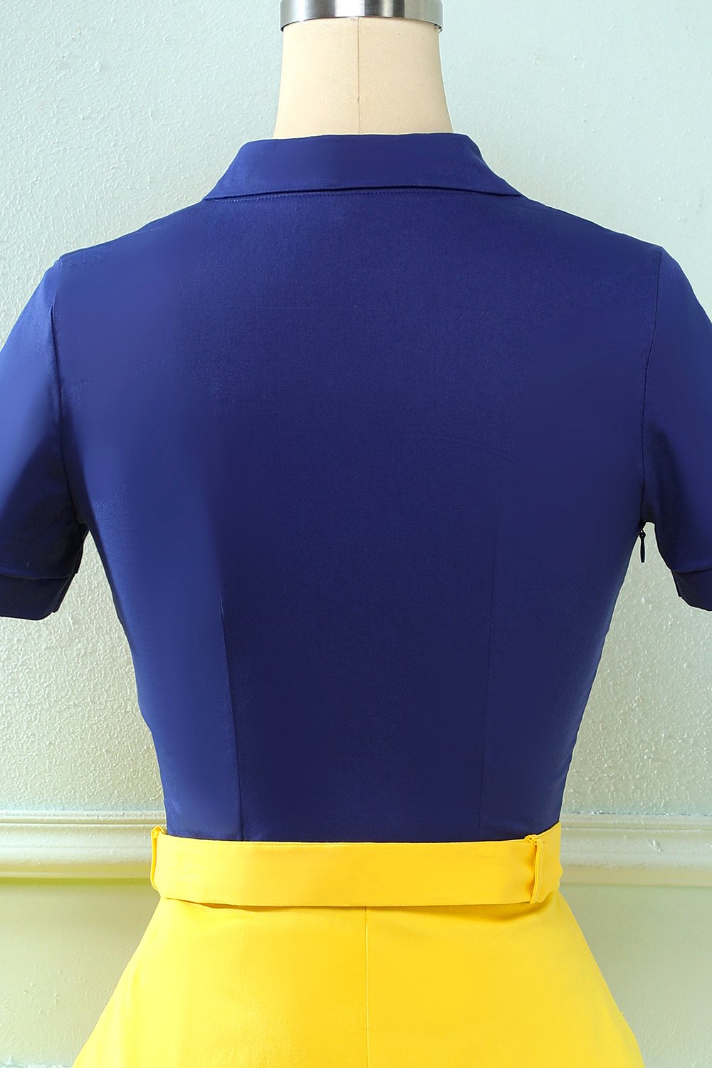 Vintage Trapeze Klänning Lapel Collar