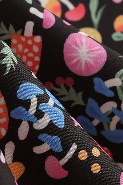 Vintage Grunge Print Klänning